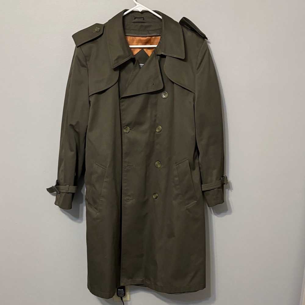 Men's Stormport Olive Trench Coat